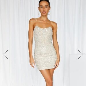 Hello Molly Accented times sequin dress